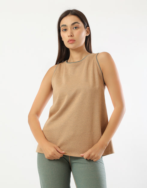 Reversible jacquard tank top