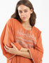 Embroidery cotton long dress