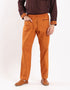 Straight leg cotton pants with patch pockets on the front