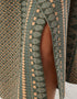 Long printed quilted skirt
