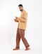 Shirt with contrast color trims