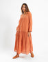 Long dress with V Neckline