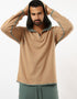 Jacquard hooded sweater