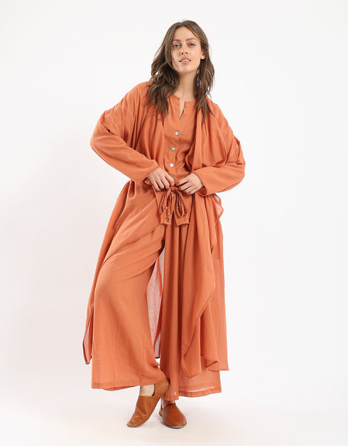 قميص خفيف من القطن الشاش