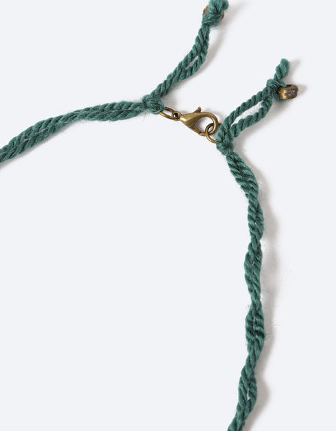 Lotus pendant stone necklace