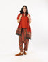 Patterned jacquard pants