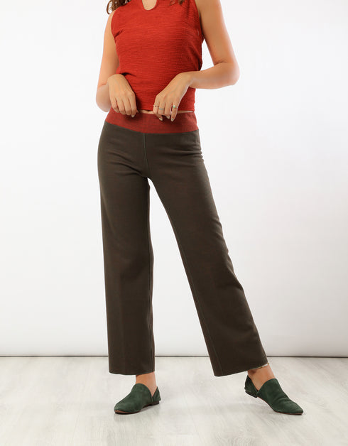 Reversible jacquard pants