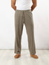 Straight patterned jacquard pants