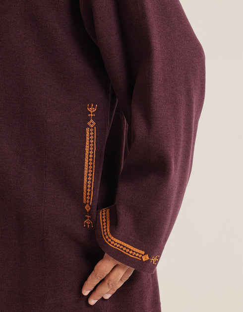 Jacket with stand up collar