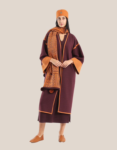 قبعة ميلتون قابلة للعكس مع بطانة مطرزة