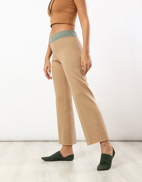 Reversible jacquard pants