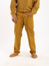 Straight leg cotton pants with patch pockets on the front