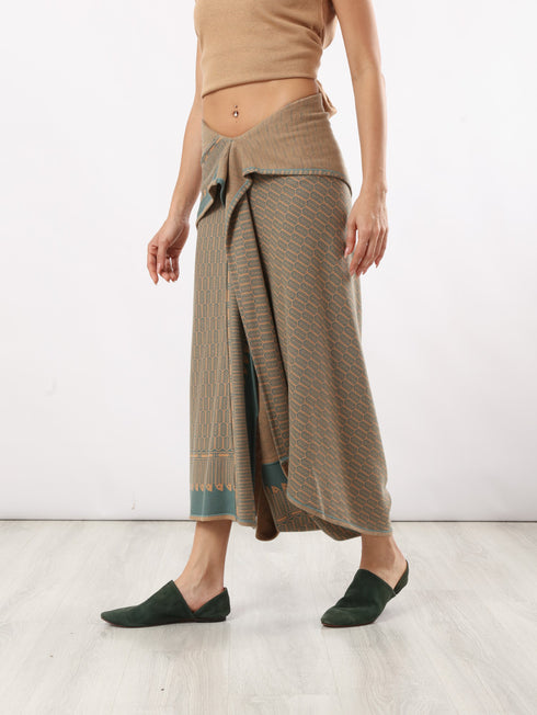 Patterned Jacquard skirt
