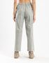 Wide leg pants with elastic on the back
