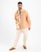 Linen shirt with front pocket