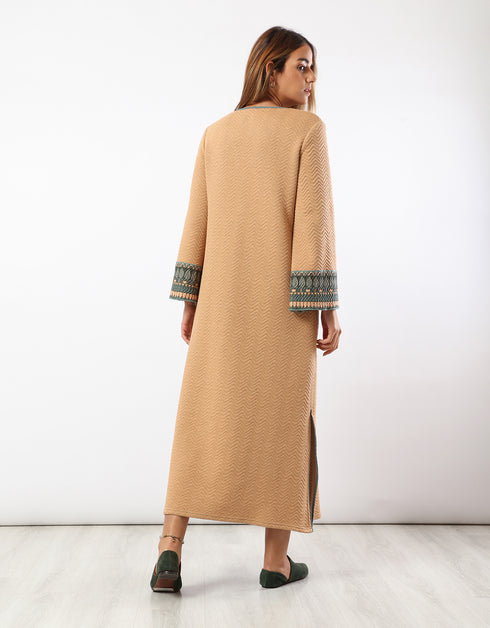 فستان متعرج مبطن