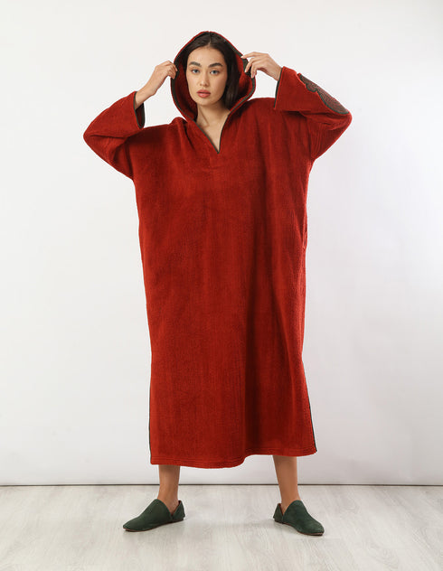 جلبية من الفرو الطويل