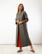 Wool blended coat with embroidery