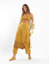 Harem pants with attached apron