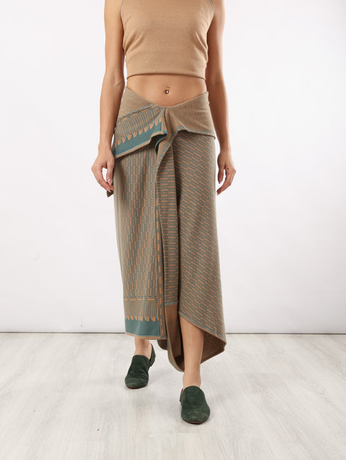 Patterned Jacquard skirt