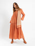 Long dress with V Neckline