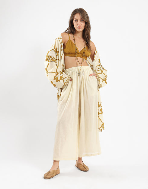 Cotton bralette with elastic straps