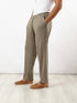Straight patterned jacquard pants