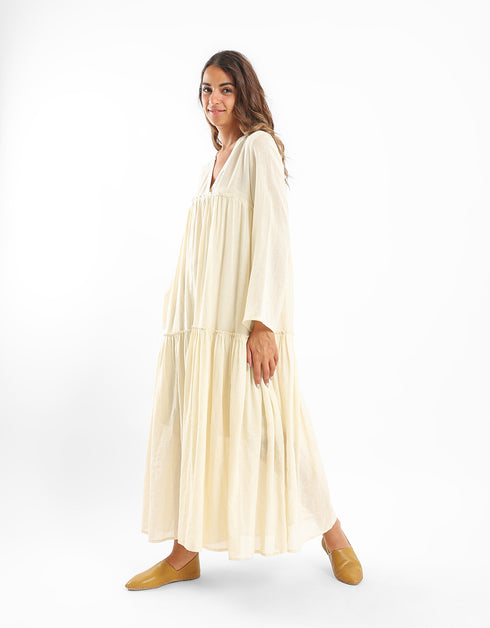 Long dress with V Neckline