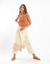 Harem pants with attached apron