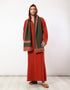 Printed hooded jellabiya