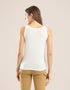 Sleeveless tank top with round neckline
