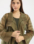 Long Organza coat with 2 big side slits