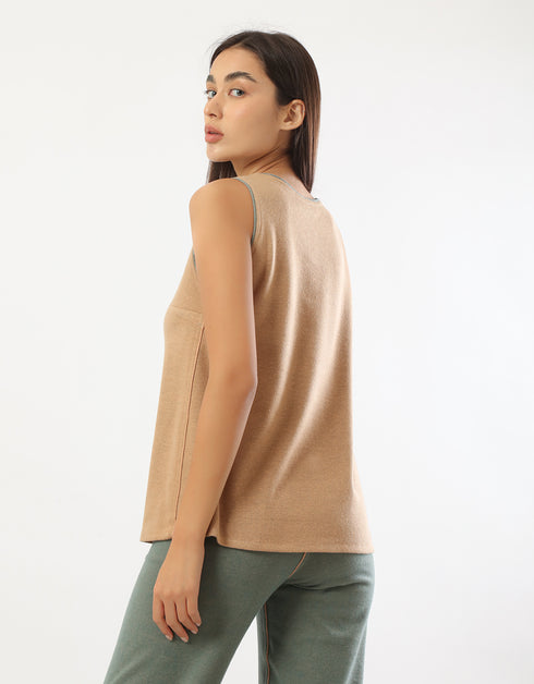 Reversible jacquard tank top