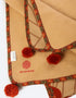 Milton embroidered printed shawl