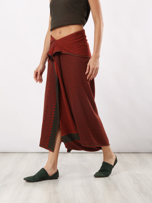Patterned Jacquard skirt