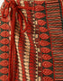 Long printed quilted skirt
