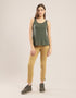 Sleeveless tank top with round neckline