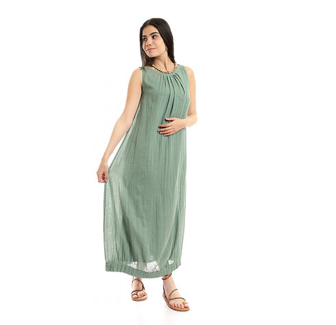 Cotton gauze long dress
