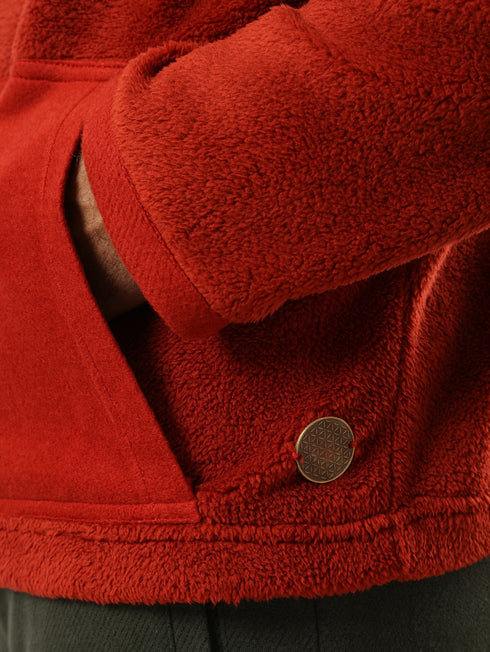 Long sleeve fur sweater