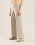 Wide leg pants in faux cashmere