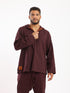 Cotton hooded shirt with Details