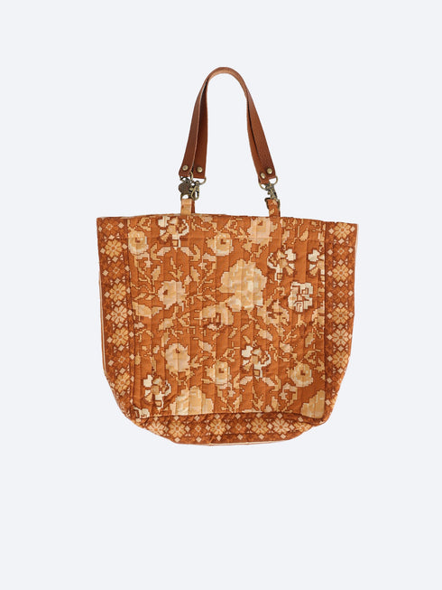 Printed padded bag with a small pouch
