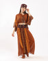 Embroidered band cotton belt