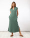 Long quilted dress