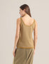 Reversible sleeveless tank top with round neck