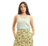 Sleeveless light jersey basic top