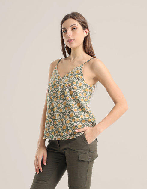 Tank Top with adjustable thin straps