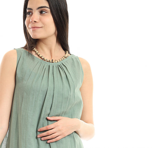 Cotton gauze long dress