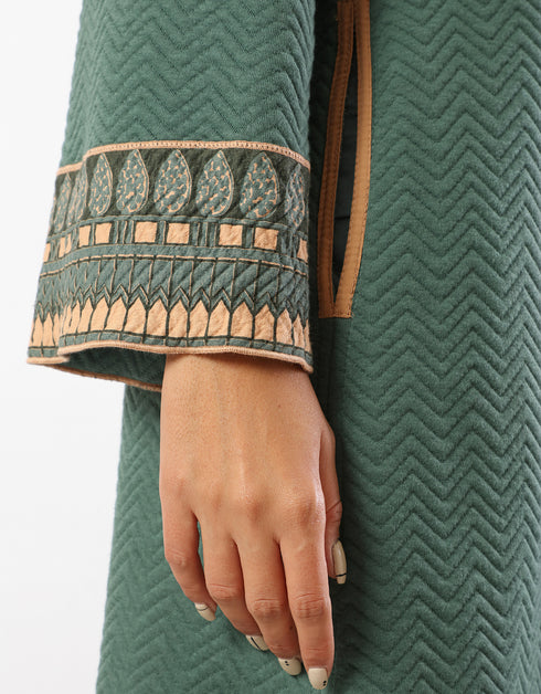 فستان متعرج مبطن