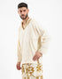 Cotton hooded shirt with Details